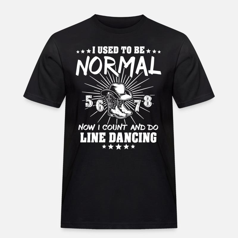 Line Dancing Line Dance - Männer Workwear T-Shirt - Schwarz