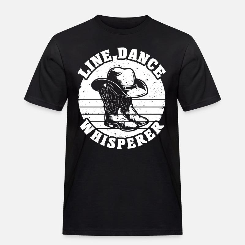 Line Dancing Line Dance - Männer Workwear T-Shirt - Schwarz