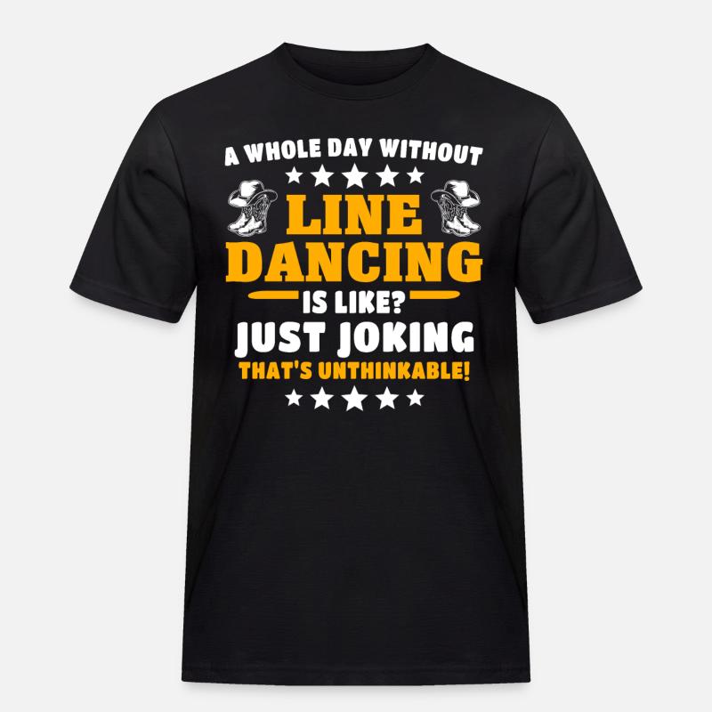 Line Dancer Line Dancing - Men's Workwear T-Shirt - black