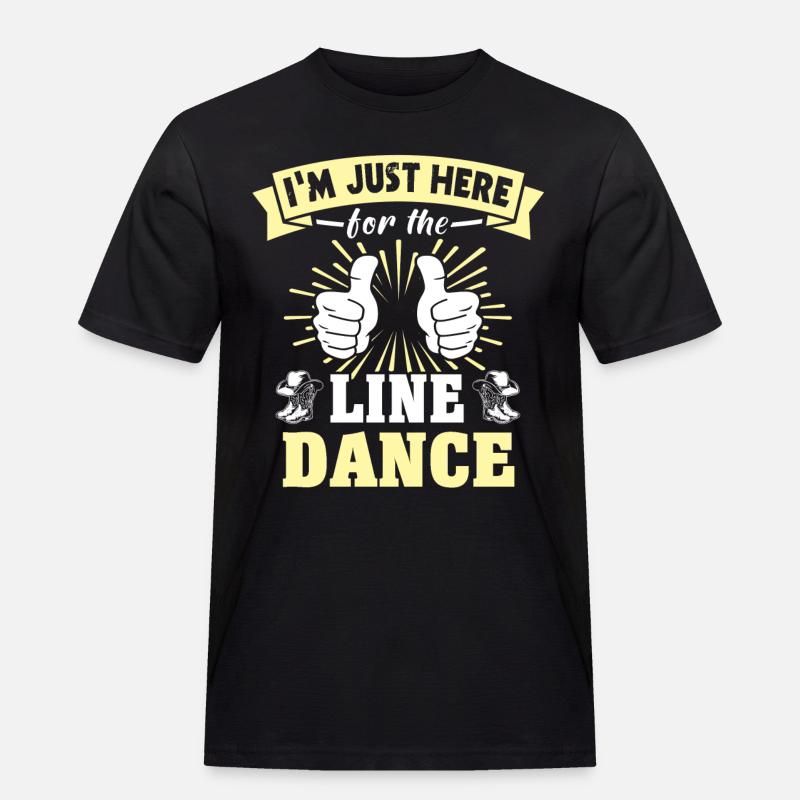 Line Dancer Line Dancing - Männer Workwear T-Shirt - Schwarz
