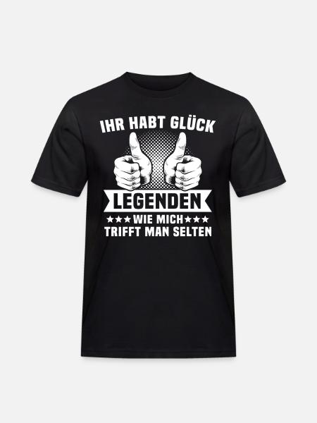 Legende Legenden - Männer Workwear T-Shirt - Schwarz