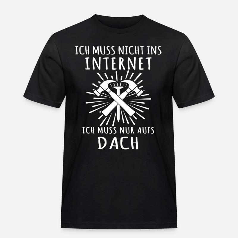 Zimmermann Zimmerer - Männer Workwear T-Shirt - Schwarz