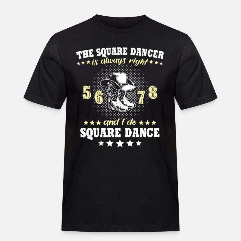 Line Dance Line Dancing - Männer Workwear T-Shirt - Schwarz