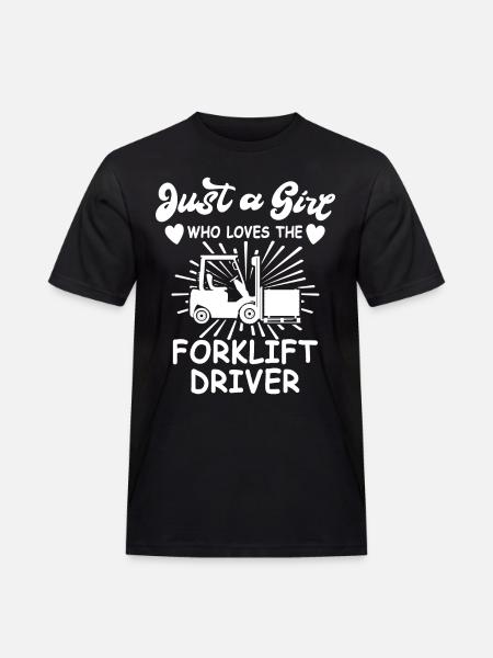 Gabelstapler Stapler Staplerfahrer - Männer Workwear T-Shirt - Schwarz