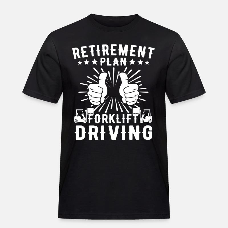 Gabelstapler Staplerfahrer - Männer Workwear T-Shirt - Schwarz
