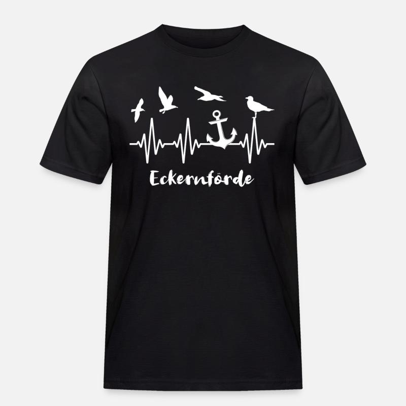 Eckernförde EKG Eckernförderer - Männer Workwear T-Shirt - Schwarz