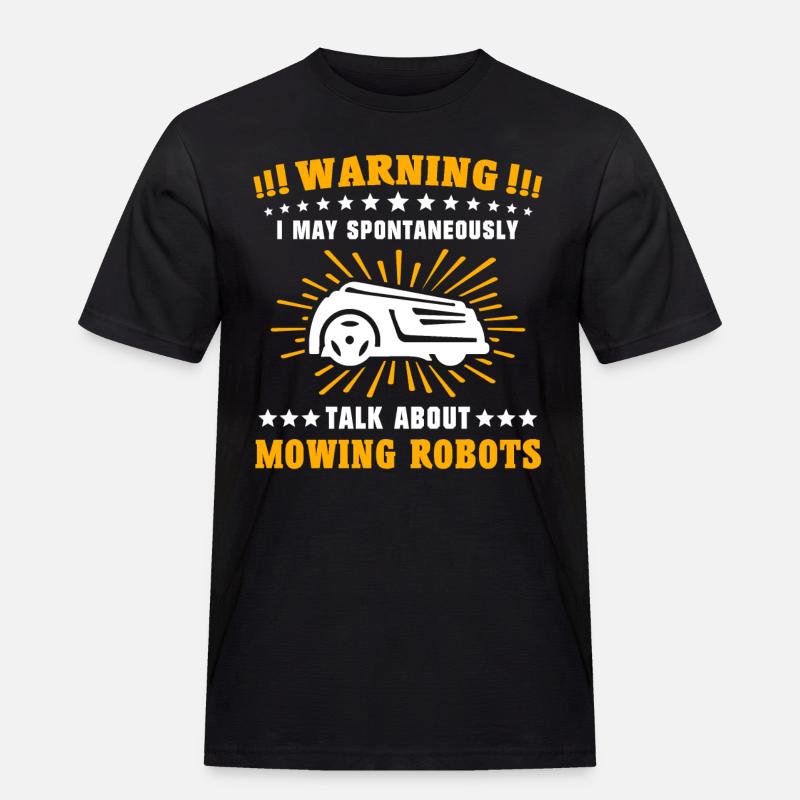 Mähroboter Rasenmäher Roboter - Männer Workwear T-Shirt - Schwarz