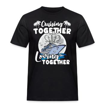 Cruise Love Honeymoon - Men's Workwear T-Shirt - black - Front - AI Model Male 178 light (178cm)