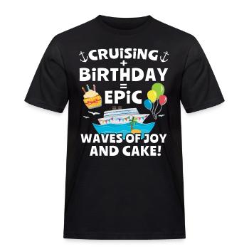 Geburtstagskreuzfahrt Kreuzfahrt Geburtstag - Männer Workwear T-Shirt - Schwarz - Vorne - AI Model Male 178 light (178cm)