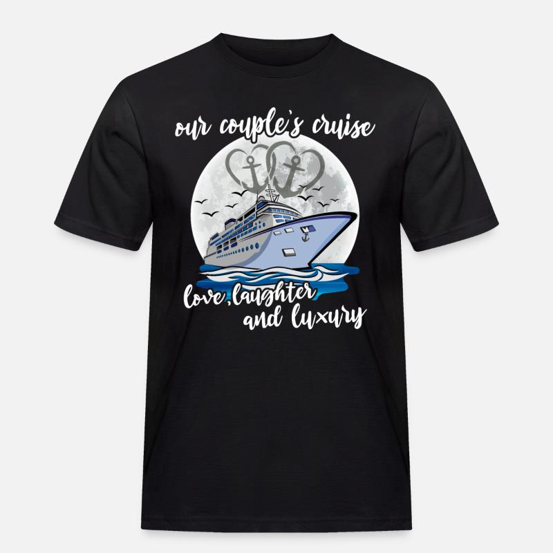 Kreuzfahrt Ehepaar - Männer Workwear T-Shirt - Schwarz