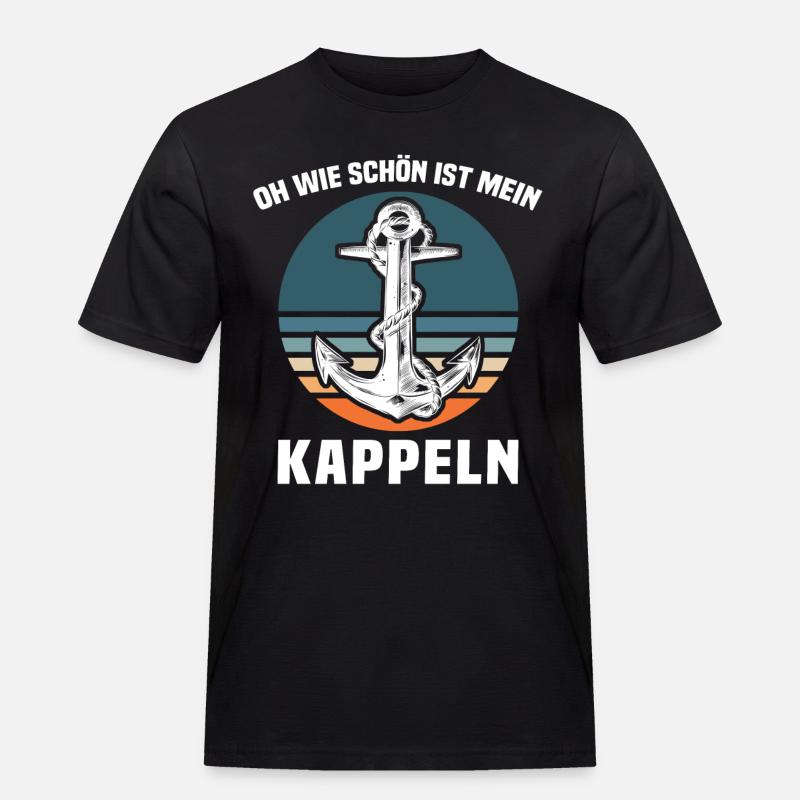 Kappeln Kappelner Spruch - Männer Workwear T-Shirt - Schwarz