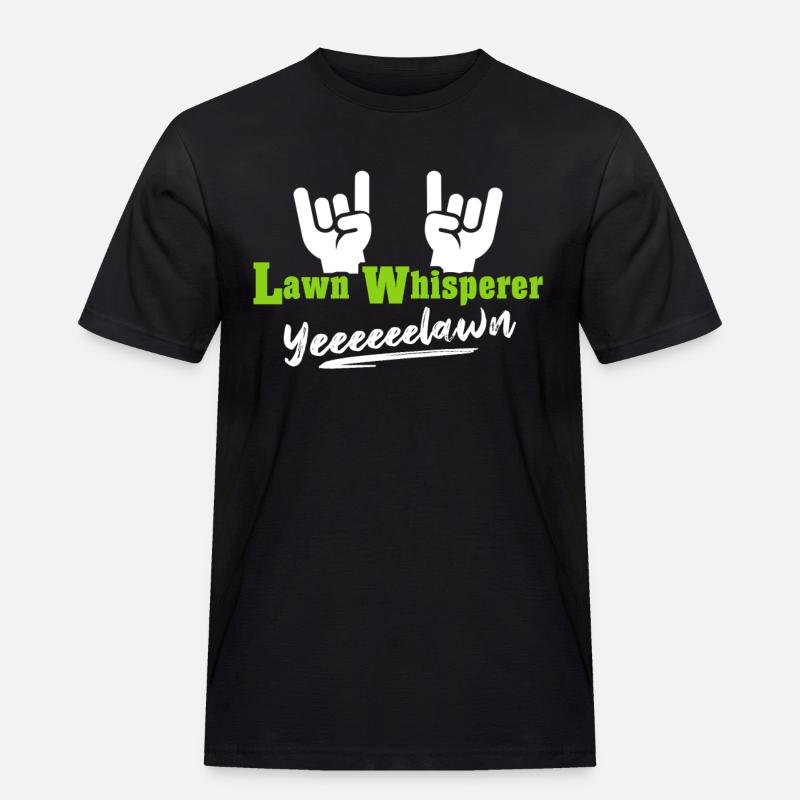 Rasenmäher - Männer Workwear T-Shirt - Schwarz