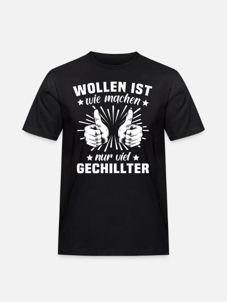Machen Wollen - Männer Workwear T-Shirt - Schwarz