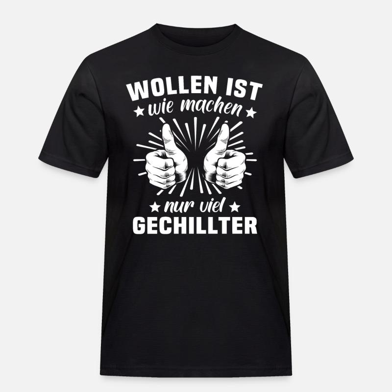 Machen Wollen - Männer Workwear T-Shirt - Schwarz