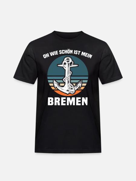 Bremen Sprüche Bremer - Männer Workwear T-Shirt - Schwarz