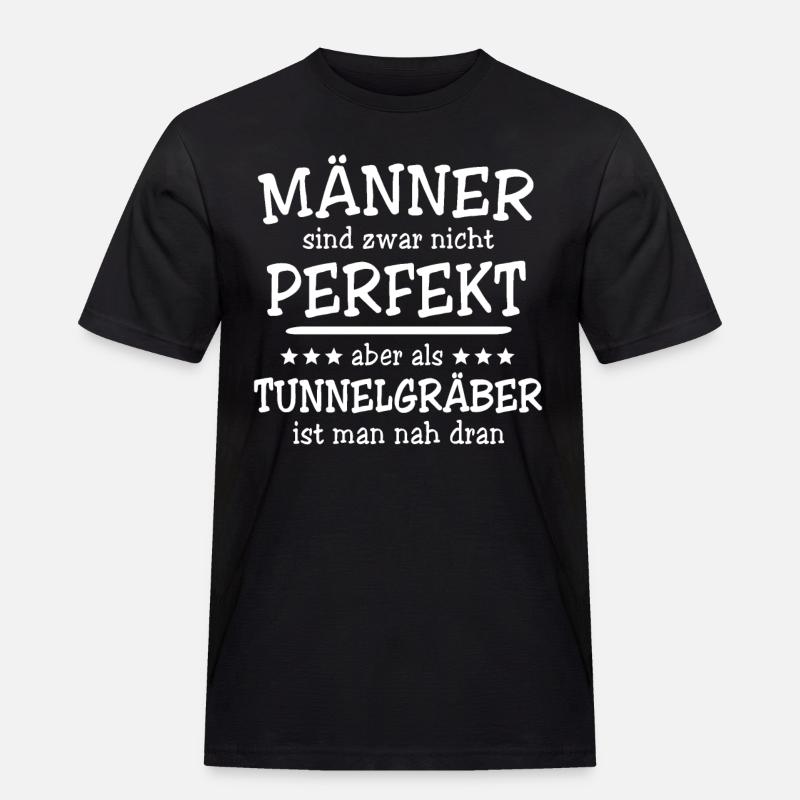 Tunnelgräber Männer - Männer Workwear T-Shirt - Schwarz