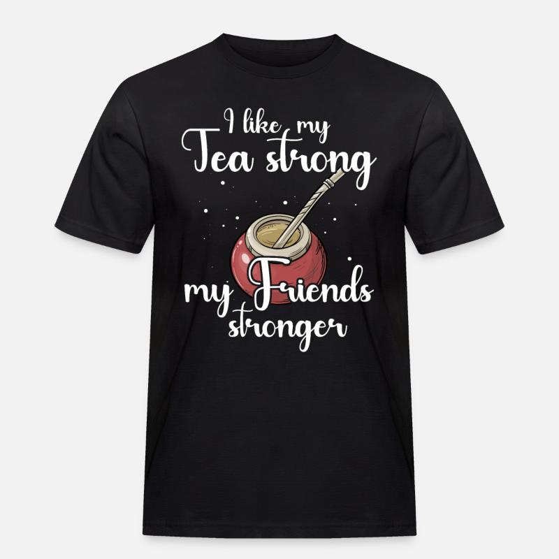 Mate Tee Yerba Teetrinker - Männer Workwear T-Shirt - Schwarz