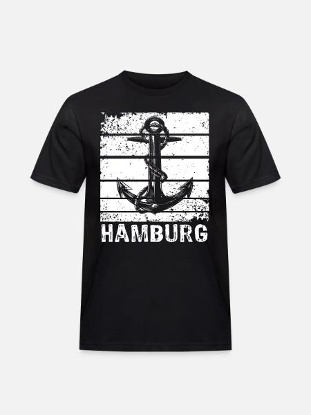 Hambourg Hamburger - T-shirt Workwear homme - noir