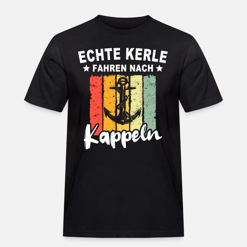 Kappeln - Männer Workwear T-Shirt - Schwarz