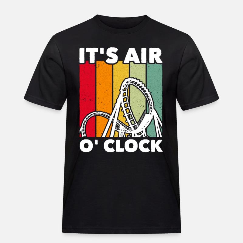 Achterbahn Roller Coaster - Männer Workwear T-Shirt - Schwarz