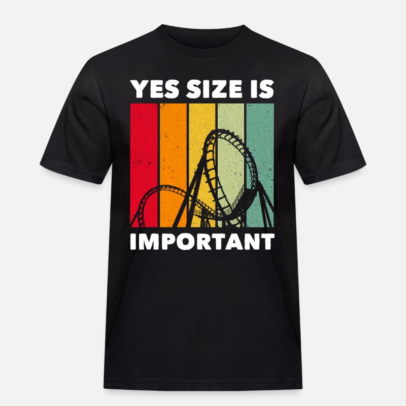 Achterbahn Roller Coaster - Männer Workwear T-Shirt - Schwarz
