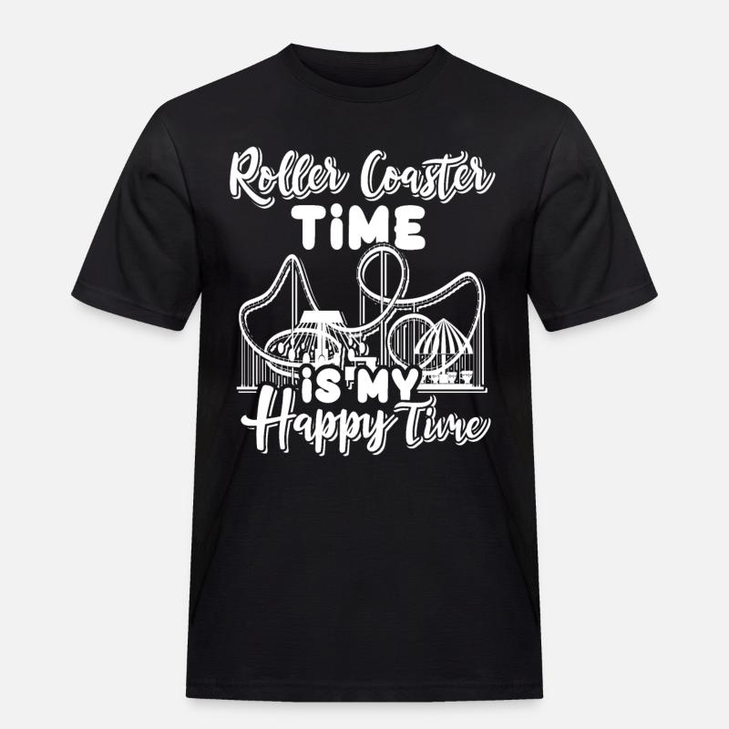 Achterbahn Roller Coaster - Männer Workwear T-Shirt - Schwarz