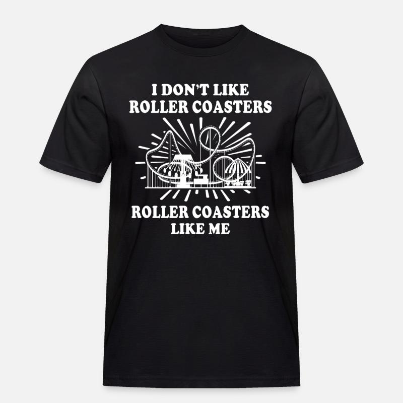 Achterbahn Achterbahnfahrer - Männer Workwear T-Shirt - Schwarz