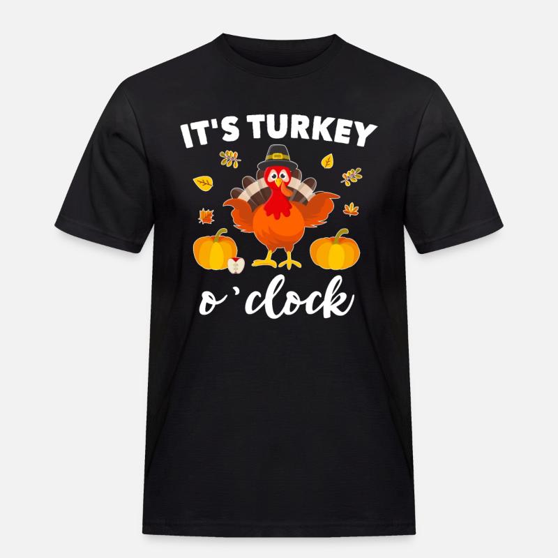 Truthahn Spruch - Männer Workwear T-Shirt - Schwarz
