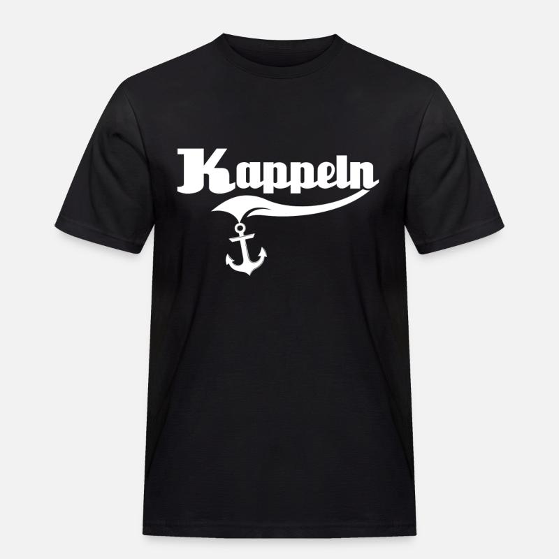 Kappeln Sprüche - Männer Workwear T-Shirt - Schwarz