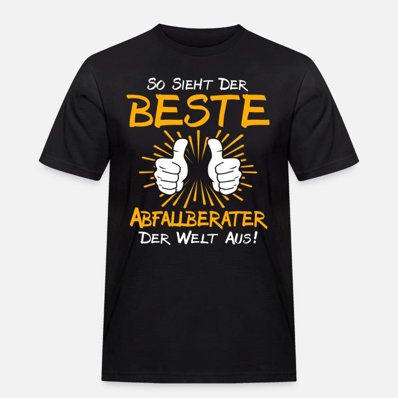 Abfallberater Geschenkidee - Männer Workwear T-Shirt - Schwarz