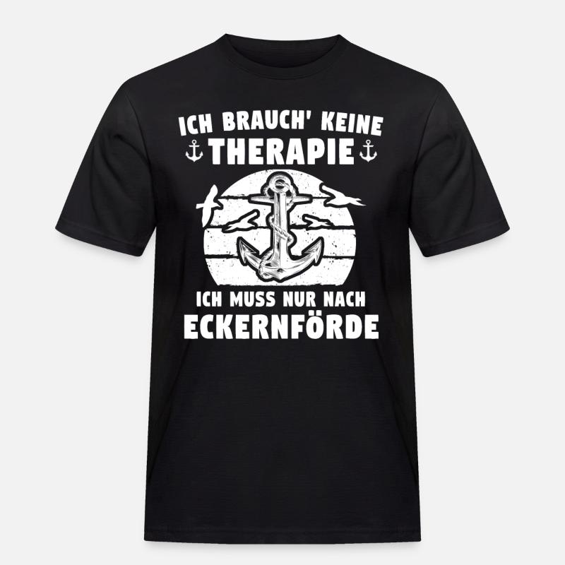 Eckernförde Eckernförder - Männer Workwear T-Shirt - Schwarz