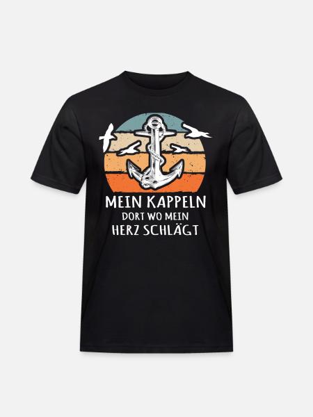 Kappeln - Männer Workwear T-Shirt - Schwarz