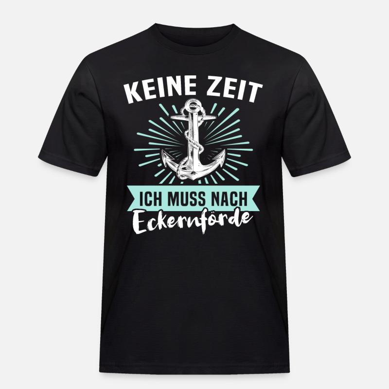 Eckernförde Eckernförder - Männer Workwear T-Shirt - Schwarz