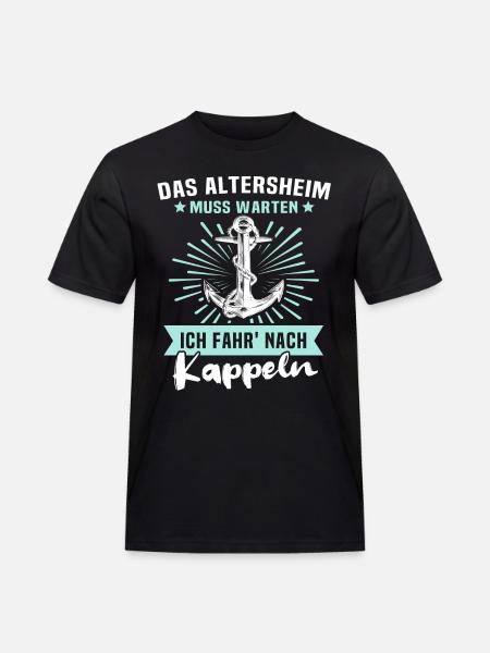 Kappeln Kappelner - Männer Workwear T-Shirt - Schwarz