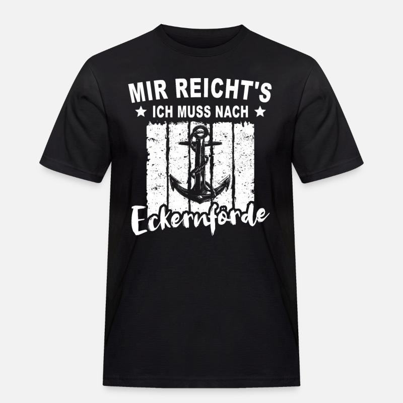 Eckernförde Eckernförder - Männer Workwear T-Shirt - Schwarz