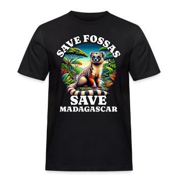 Sauvez Fossas - T-shirt Workwear homme - noir - Devant - AI Model Male 178 light (178cm)