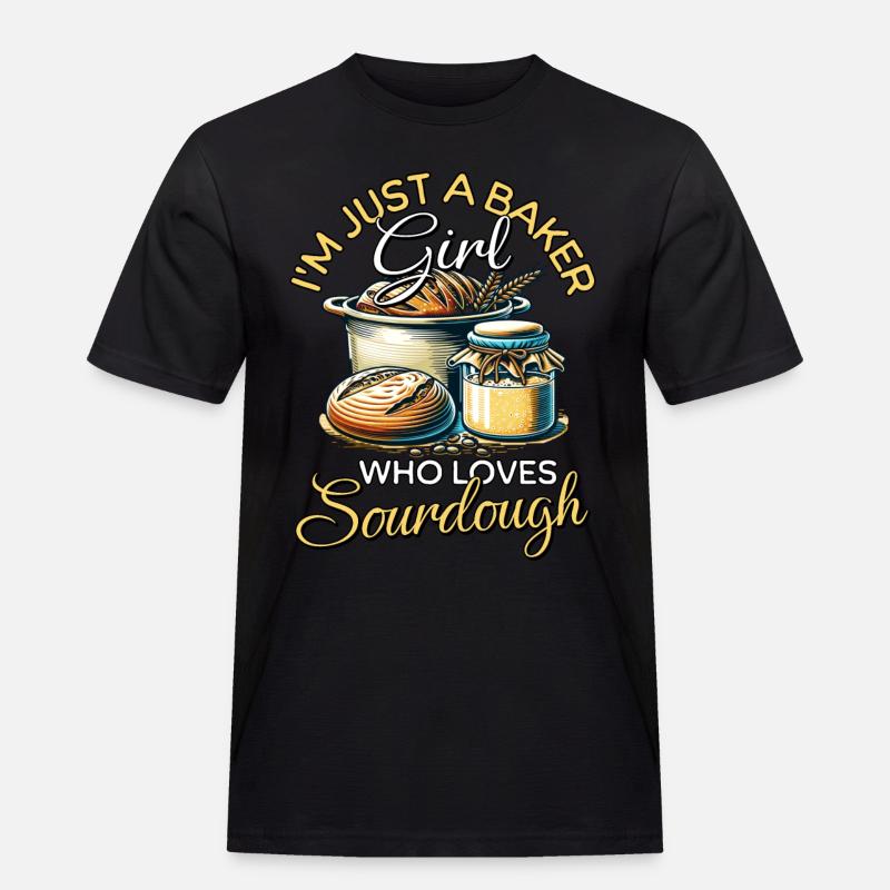 Sauerteig Mädchen - Männer Workwear T-Shirt - Schwarz