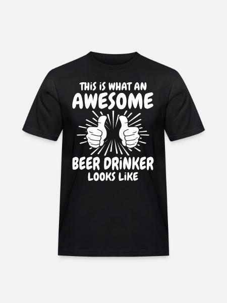 Beer drinkers - Men's Workwear T-Shirt - black