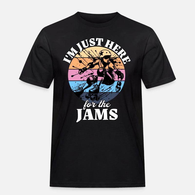 Roller Derby - Männer Workwear T-Shirt - Schwarz