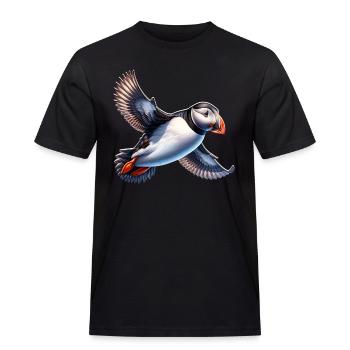 macareux - T-shirt Workwear homme - noir - Devant - AI Model Male 178 light (178cm)
