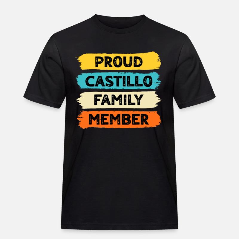 Stolzer Castillo - Männer Workwear T-Shirt - Schwarz