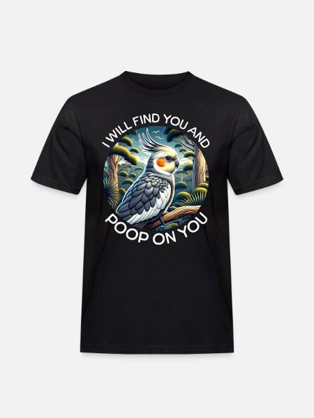 Cockatiel Sayings - Men's Workwear T-Shirt - black