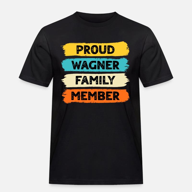 Stolzer Wagner - Männer Workwear T-Shirt - Schwarz