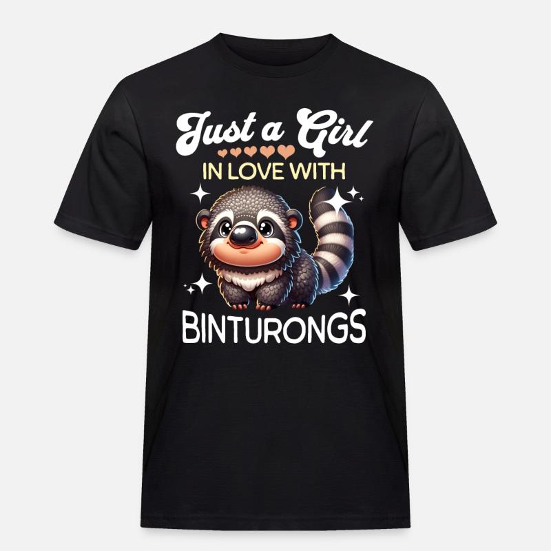 Marderbär Mädchen - Männer Workwear T-Shirt - Schwarz