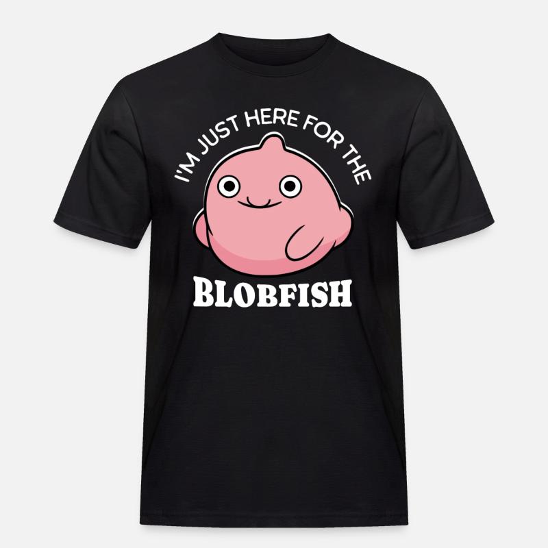 Blobfish Blobfisch - Männer Workwear T-Shirt - Schwarz