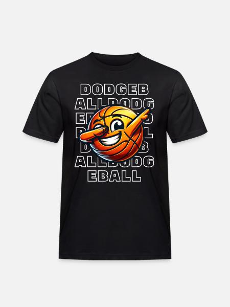 Dodgeball - Männer Workwear T-Shirt - Schwarz
