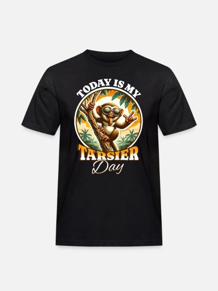 Koboldmaki Tarsier - Men's Workwear T-Shirt - black