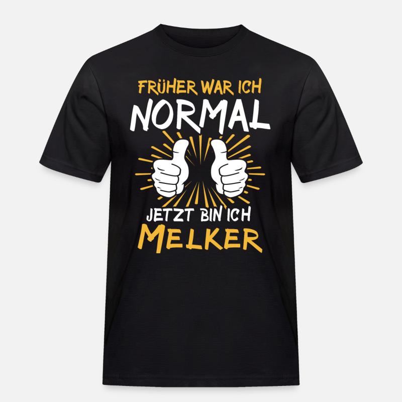 Melker Spruch - Männer Workwear T-Shirt - Schwarz