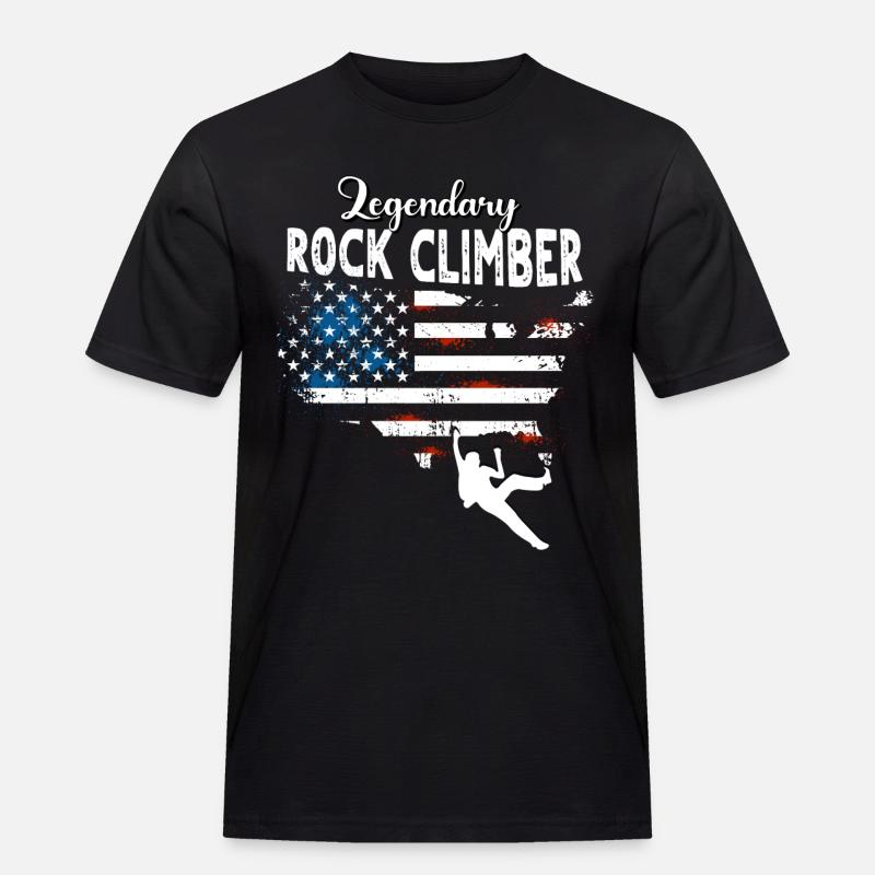 Kletterer US - Männer Workwear T-Shirt - Schwarz
