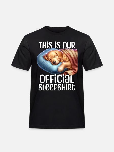 Funny Retriever Sleep Shirt - Men's Workwear T-Shirt - black